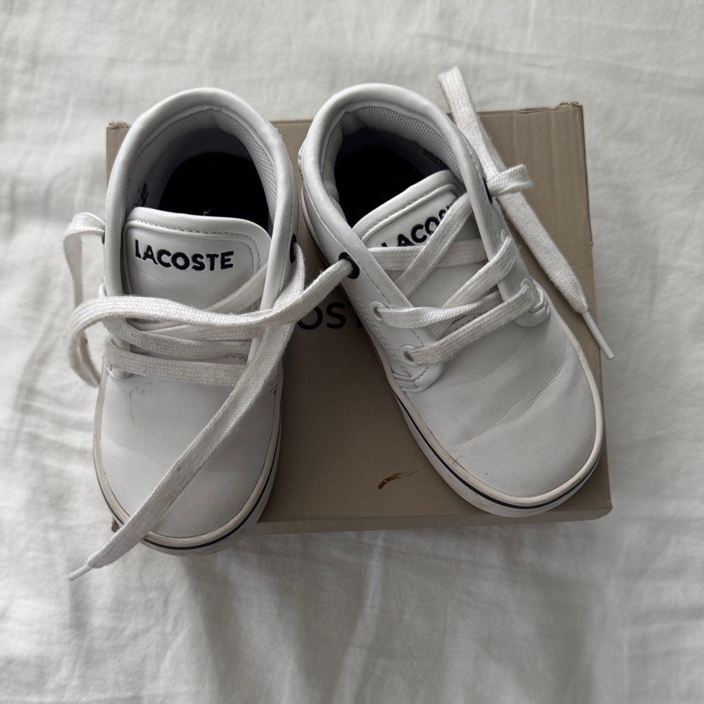 Lacoste Kids Classic White Sneakers